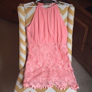 NWOT peach mini dress